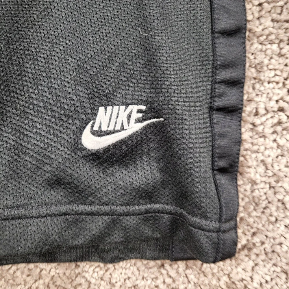 Vintage Nike Mens Y2K Black Mesh Athletic‎ Track Pants Size Medium